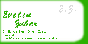 evelin zuber business card